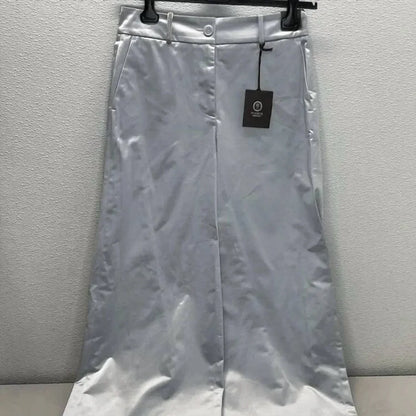 PESERICO - Women's Cotton Blend Satin Palazzo Pants - Rack Hunt
