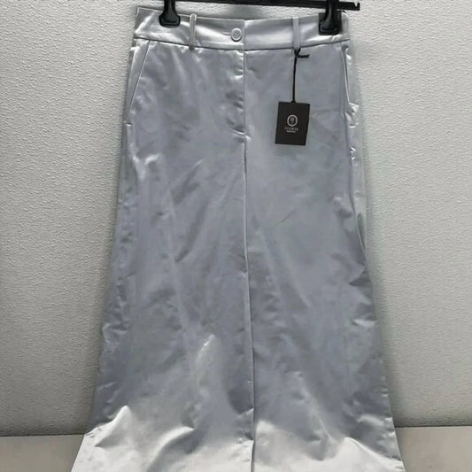 PESERICO - Women's Cotton Blend Satin Palazzo Pants - Rack Hunt