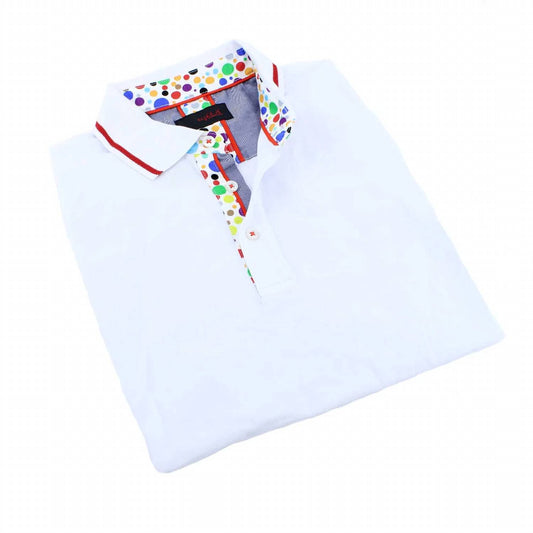 Men's Polo Shirt With Colorful Trim