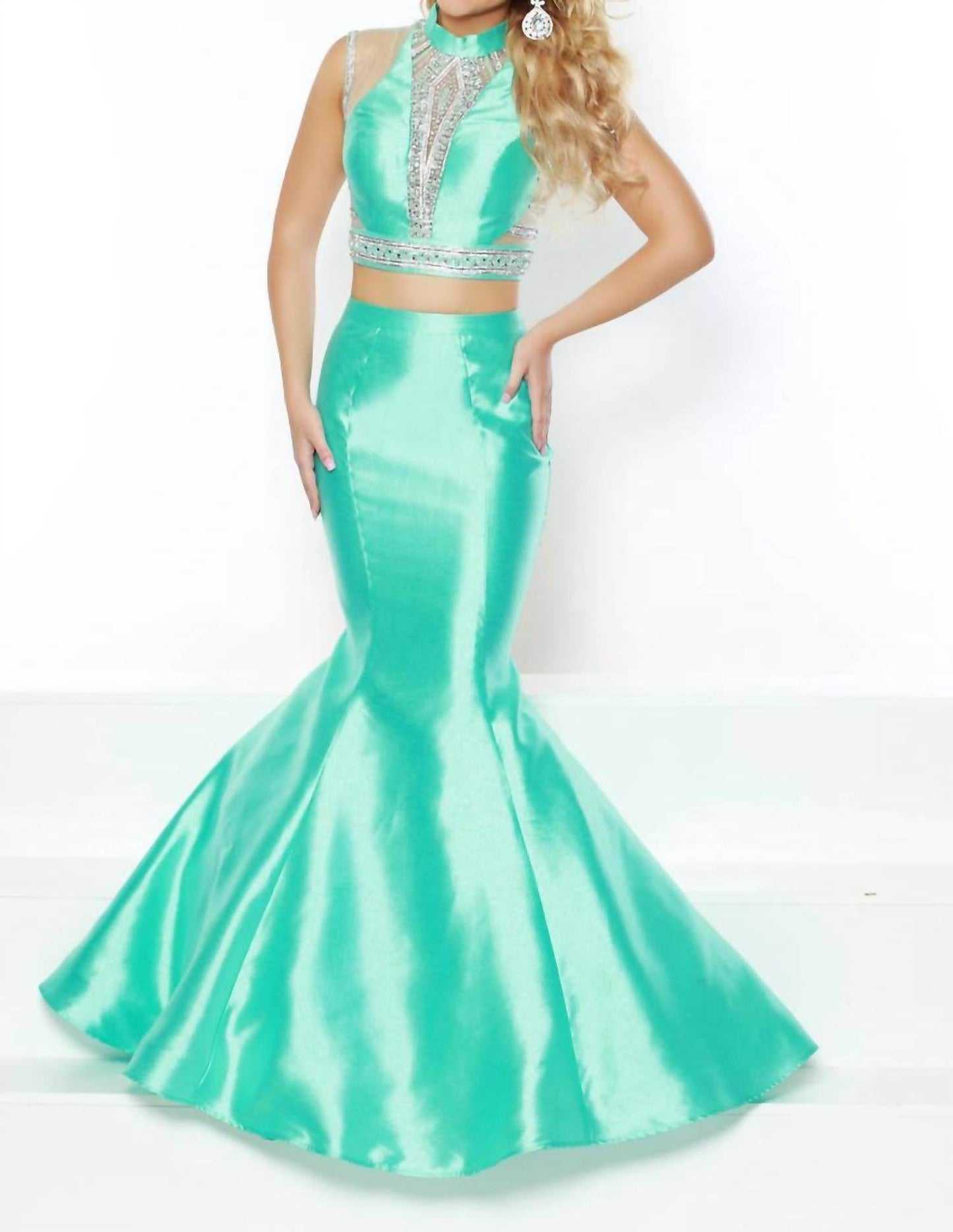 2Cute - Halter Maxi Prom Dress - Rack Hunt -