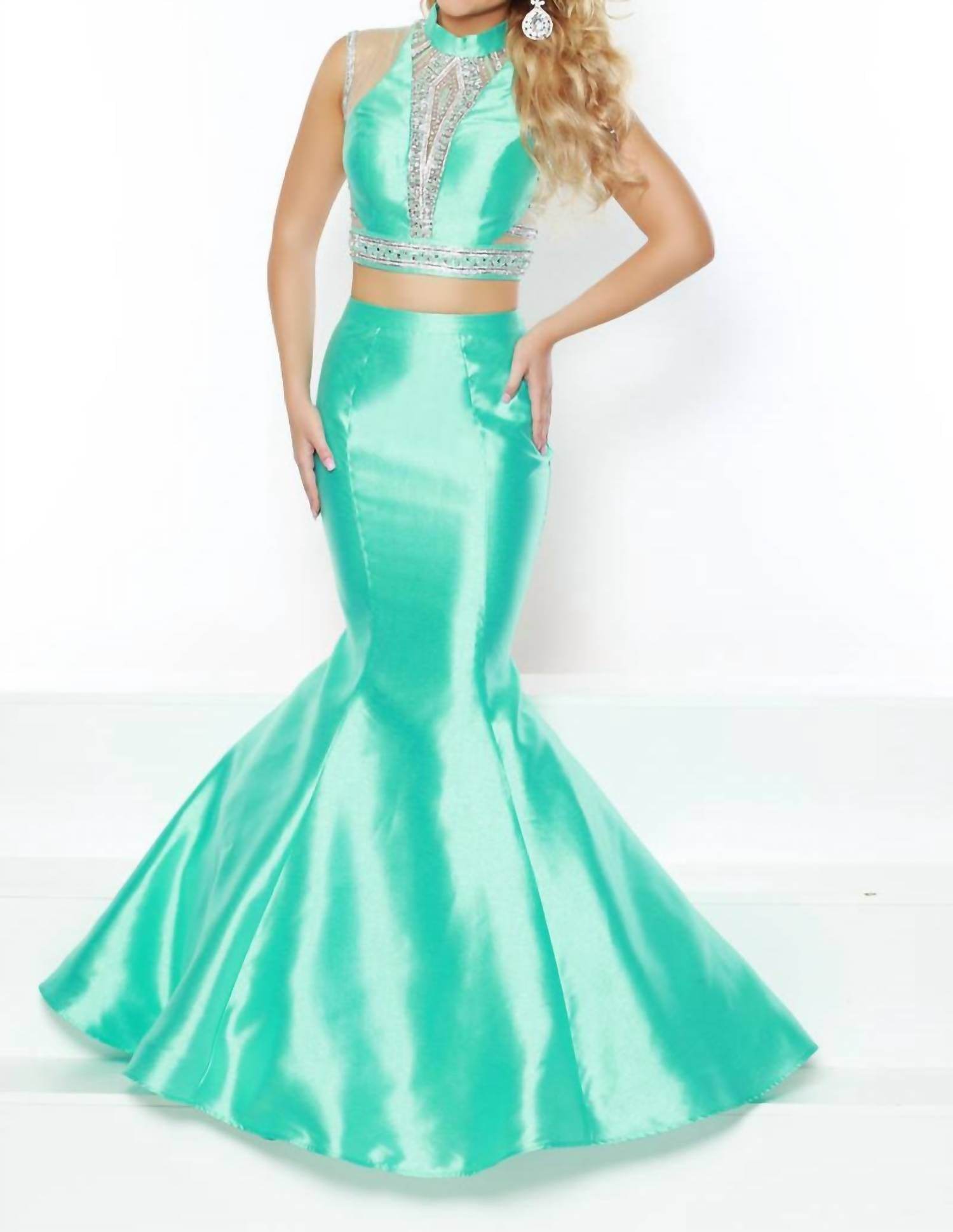 2Cute - Halter Maxi Prom Dress - Rack Hunt -