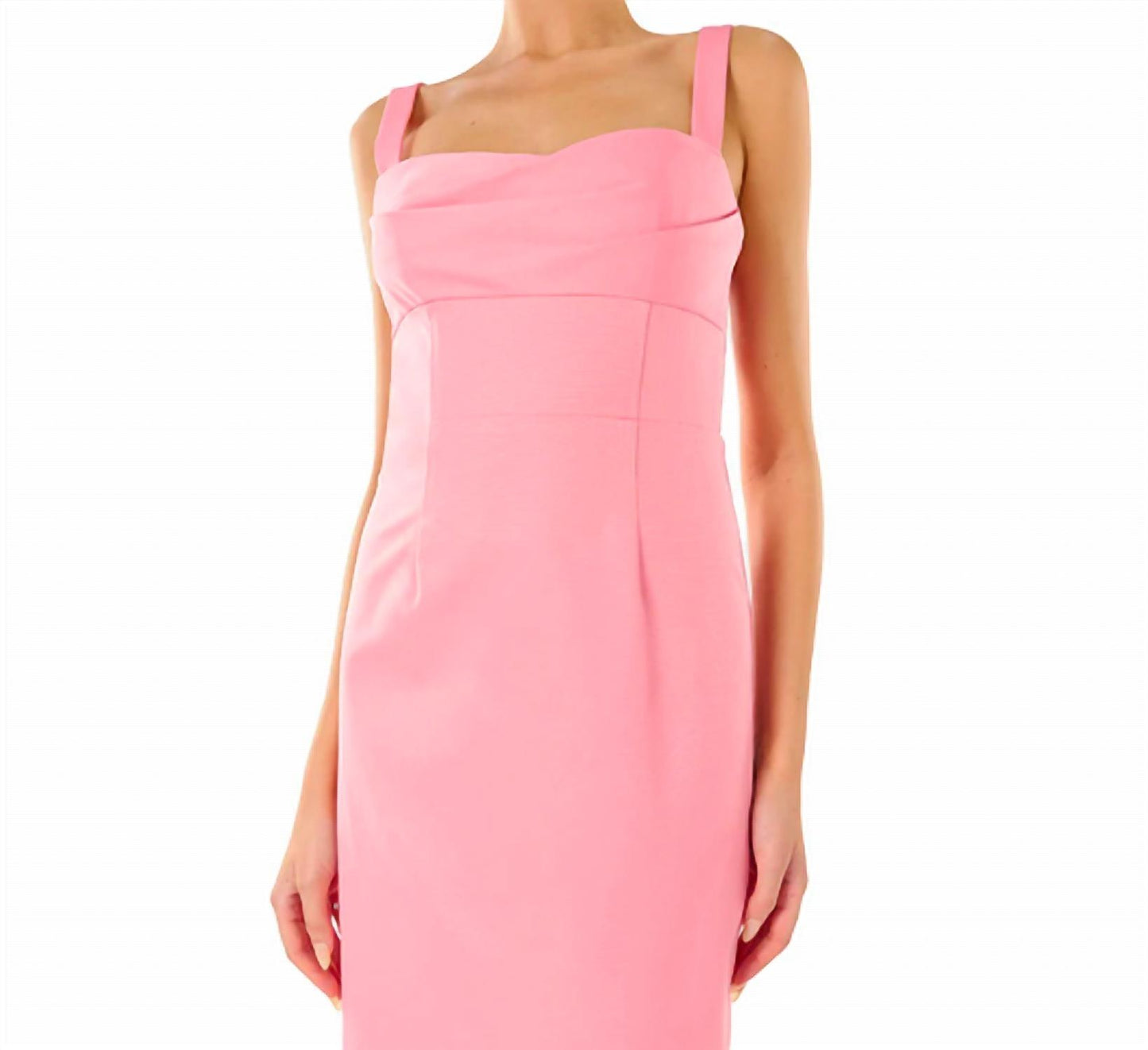 Marina Faille Column Maxi Dress