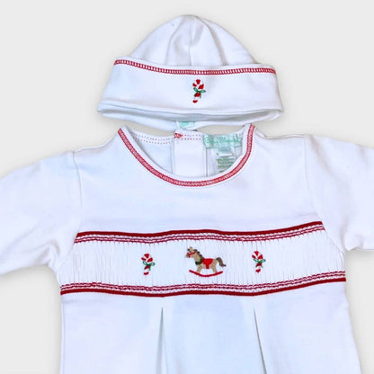 Infant 2pc Christmas Footie With Hat