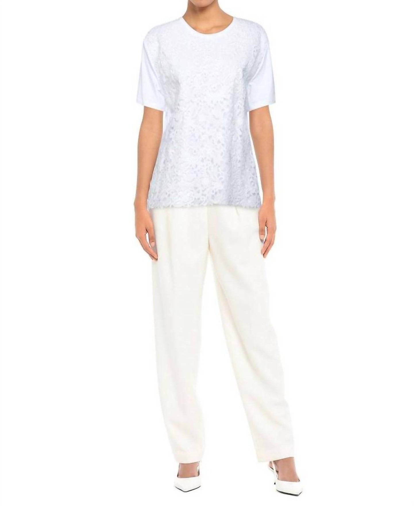 Valentino - Cotton Lace T-shirt - Rack Hunt