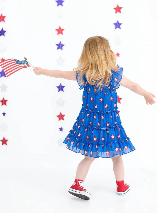 Ellis Chiffon Birdie Twirl Dress