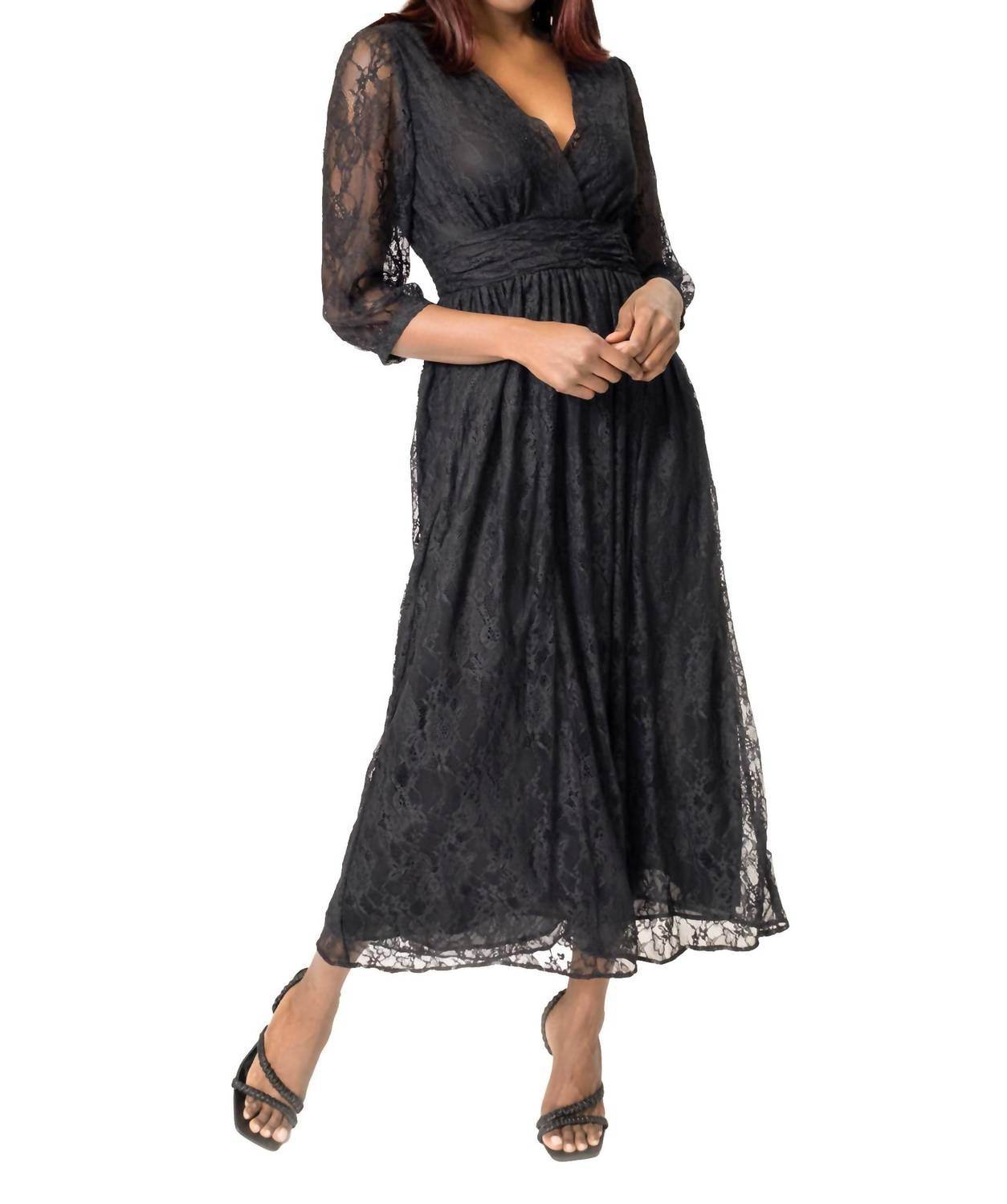 Area Stars - Bette V-neck Midi Dress - Rack Hunt -