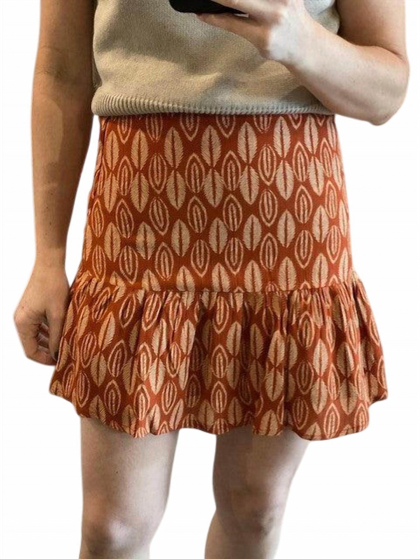 Osamore - Printed Ruffle Skirt - Rack Hunt -