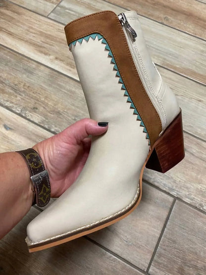 ARider - Women's Fringe Denim Boots With Conchos - Rack Hunt