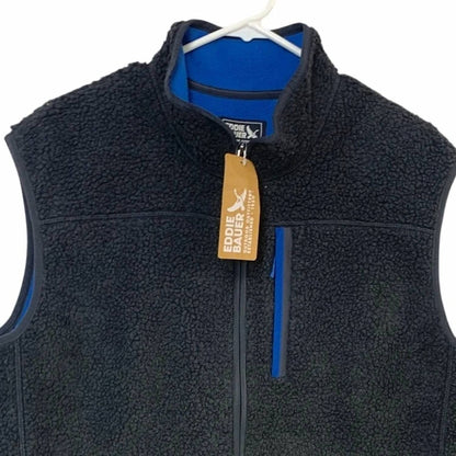 Chilali Faux Shearling Fleece Vest - Big And Tall