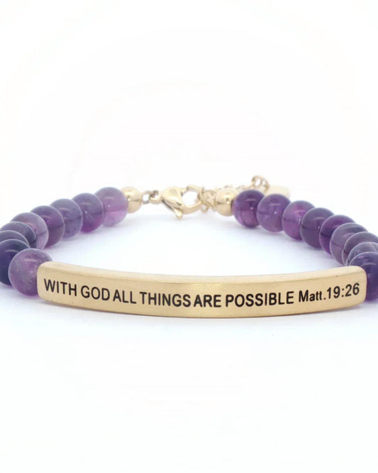 Women's With God All Things Are Possible Bracelet