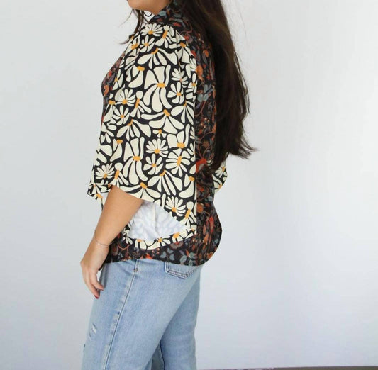 Mixed Pearl Floral Top