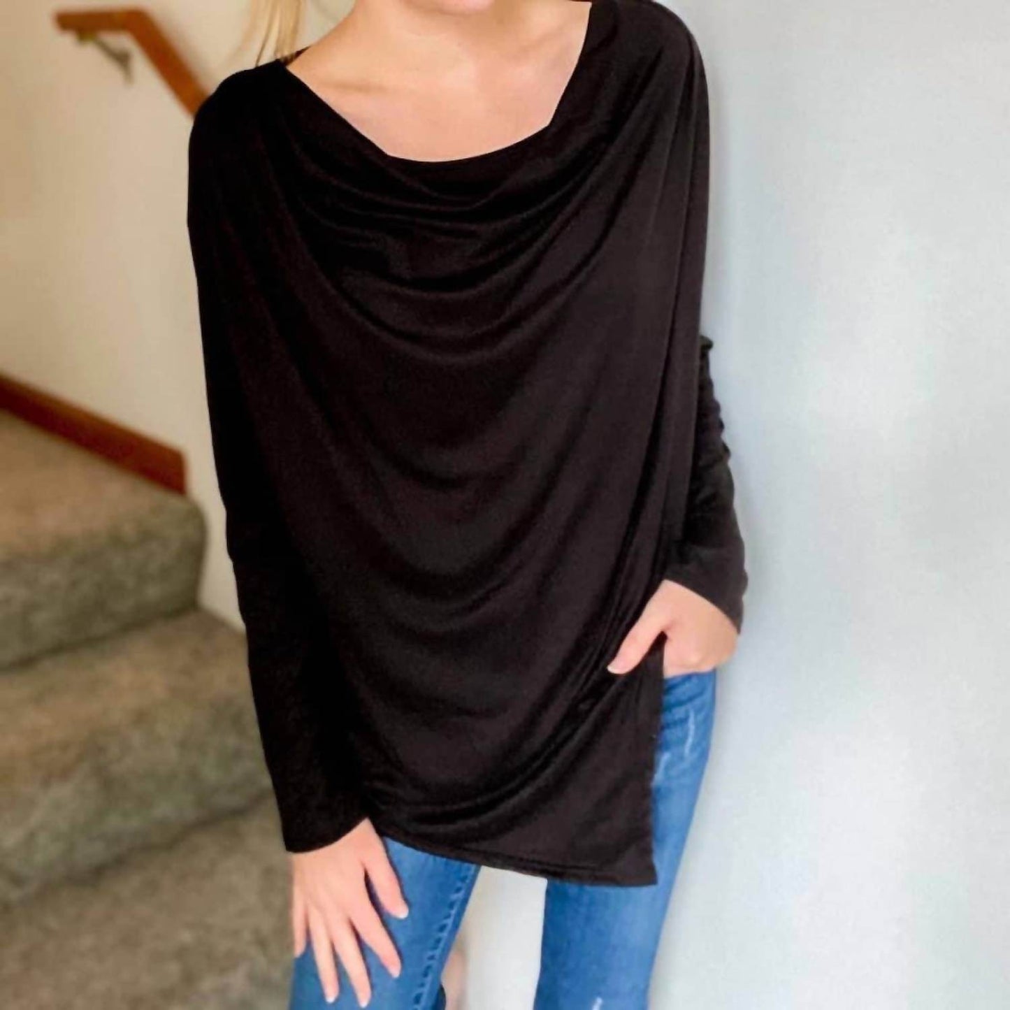 Ellis - Cowl Asymmetric Top - Rack Hunt -