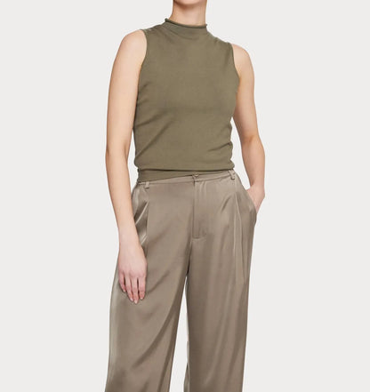Amanda Maria - Mock-neck Tank Top - Rack Hunt