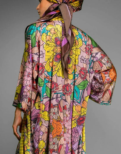 Nuvula - Floral Satin Kimono - Rack Hunt
