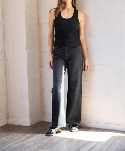 Ribbed Cotton Tank Top