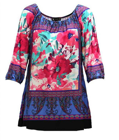 Floral Peasant Top