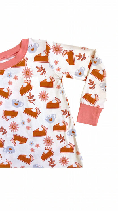 Girls Long Sleeve Two Piece Pajama Set