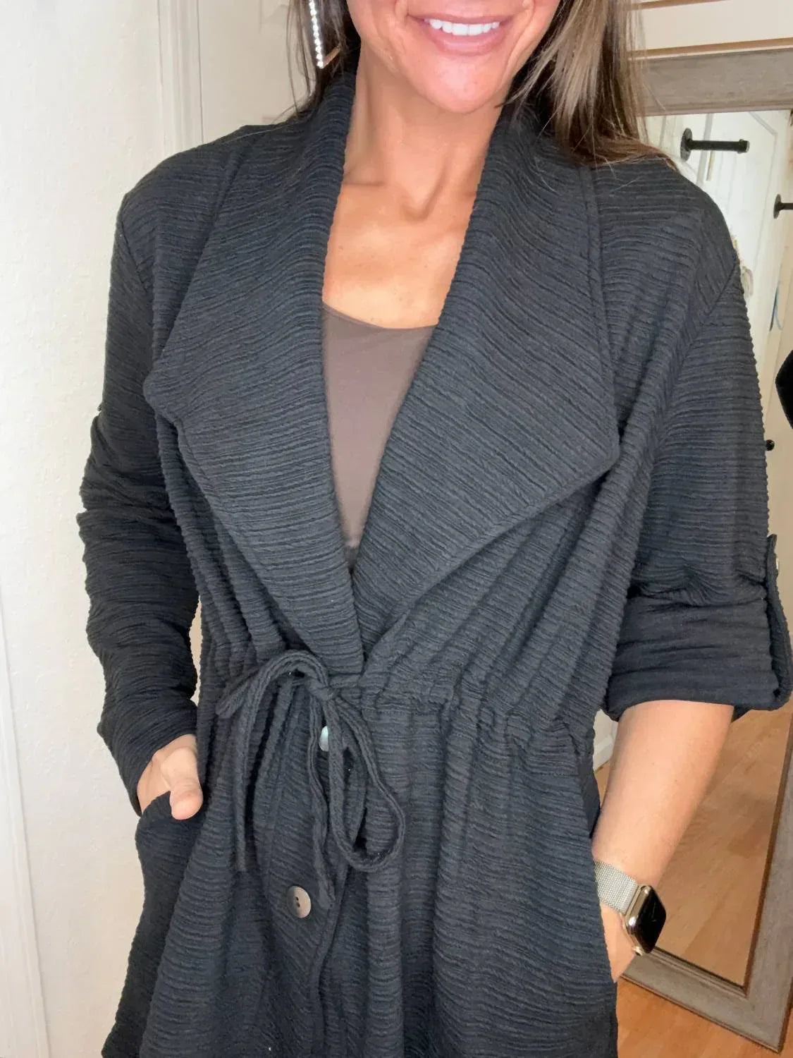 Cozy - Belinda Textured Layering Jacket - Rack Hunt