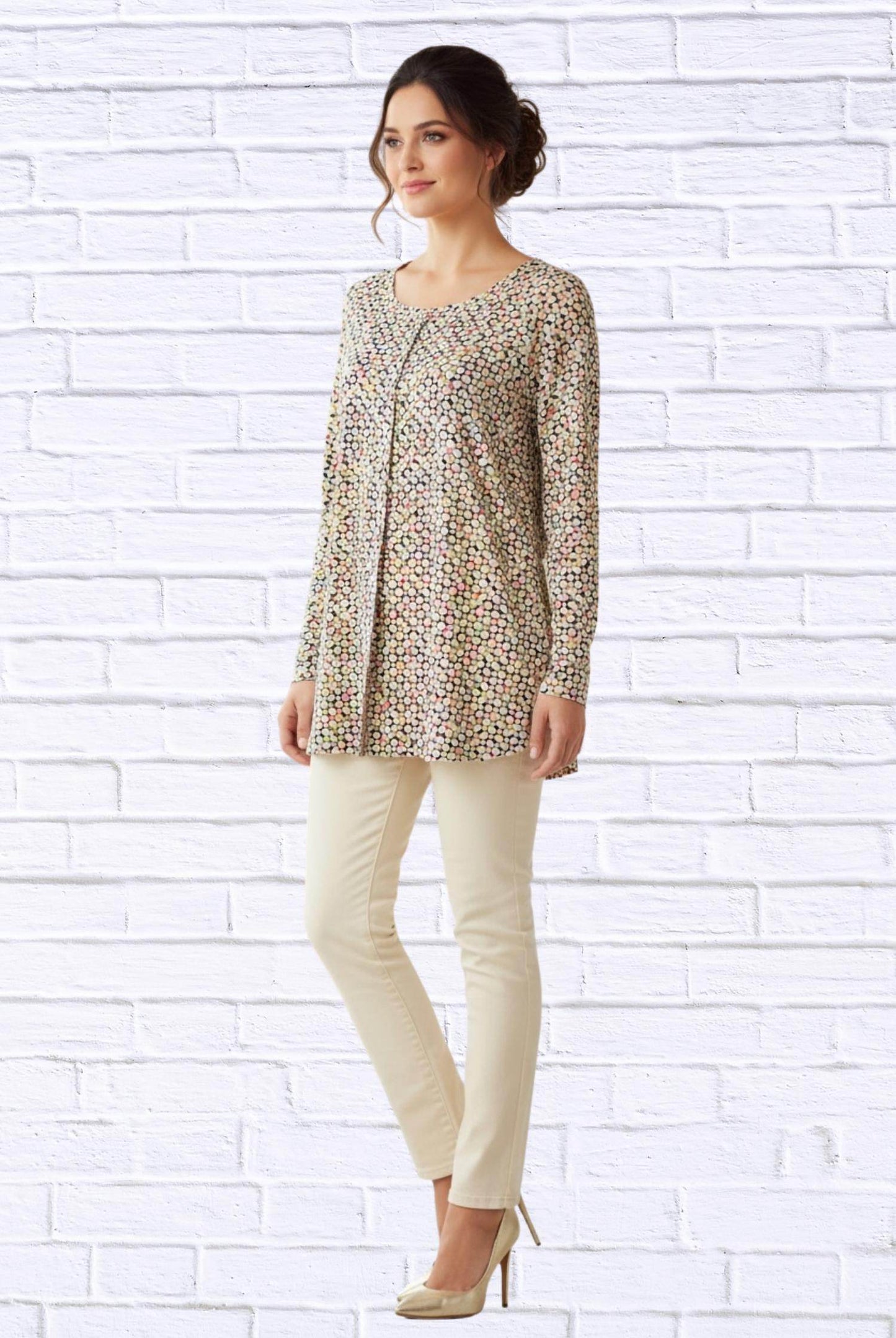 Calypso - Floral Print Woven Blouse - Rack Hunt -