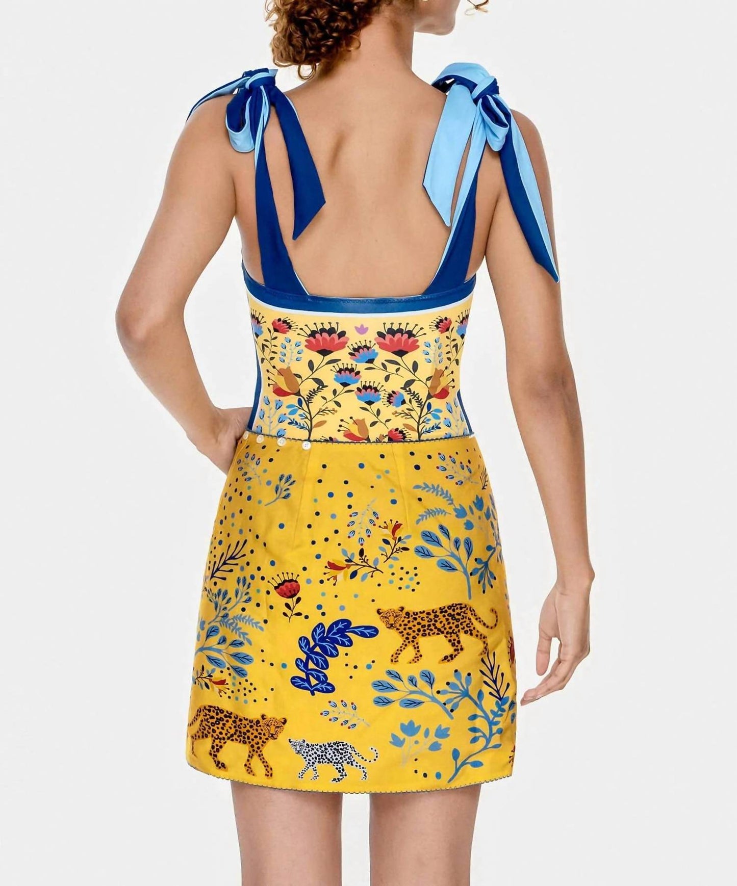 Reversible Tie Mini Skirt