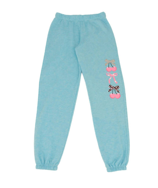 Girls Nelly Bows & Cherries Sweatpants