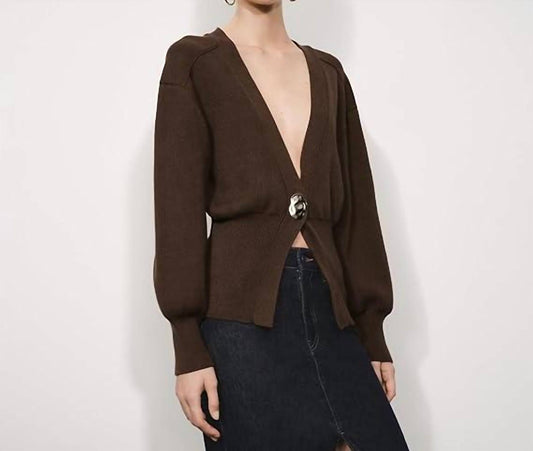 V-neck Knitted Cardigan