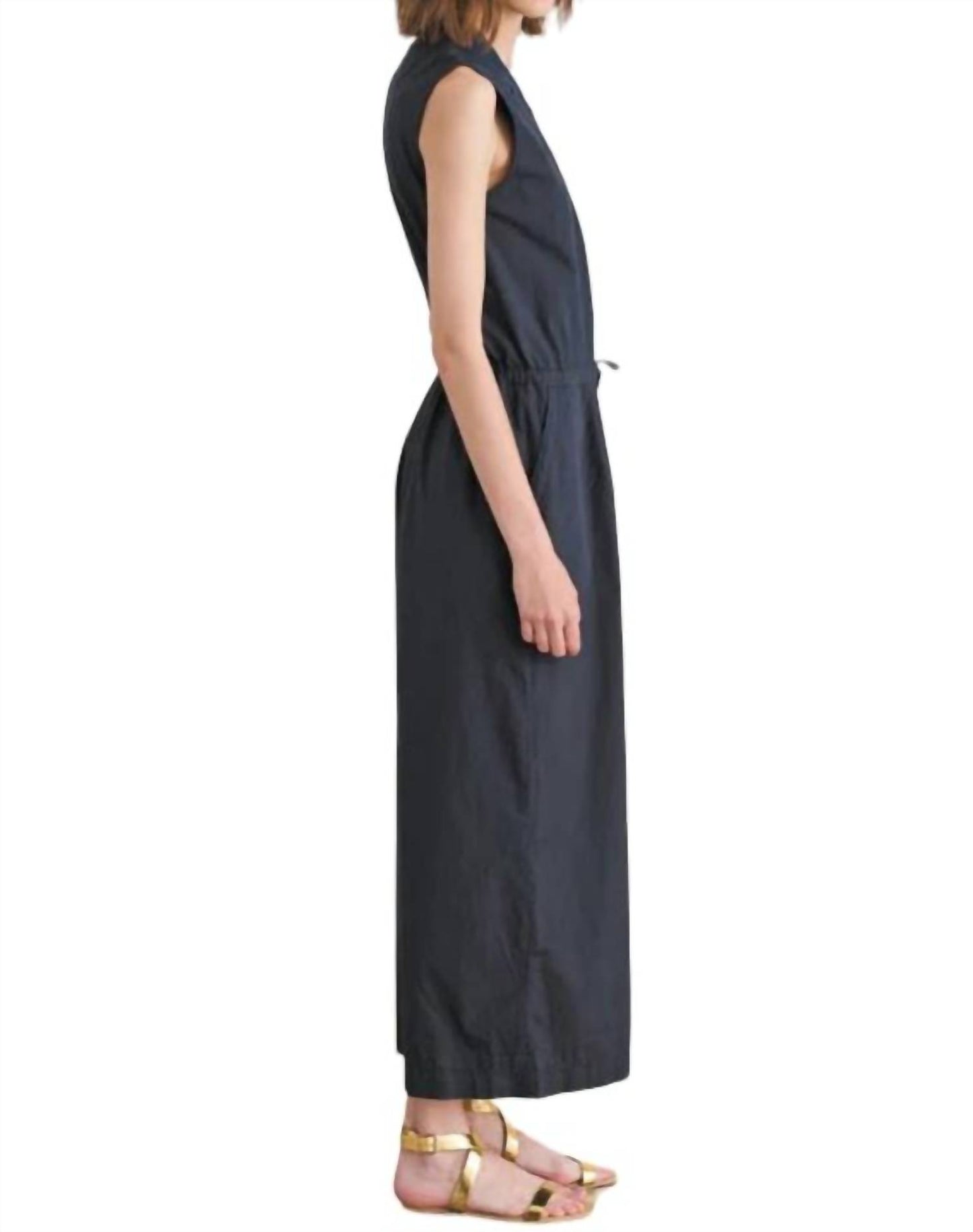 Sleeveless Zip Up Jumpsuit