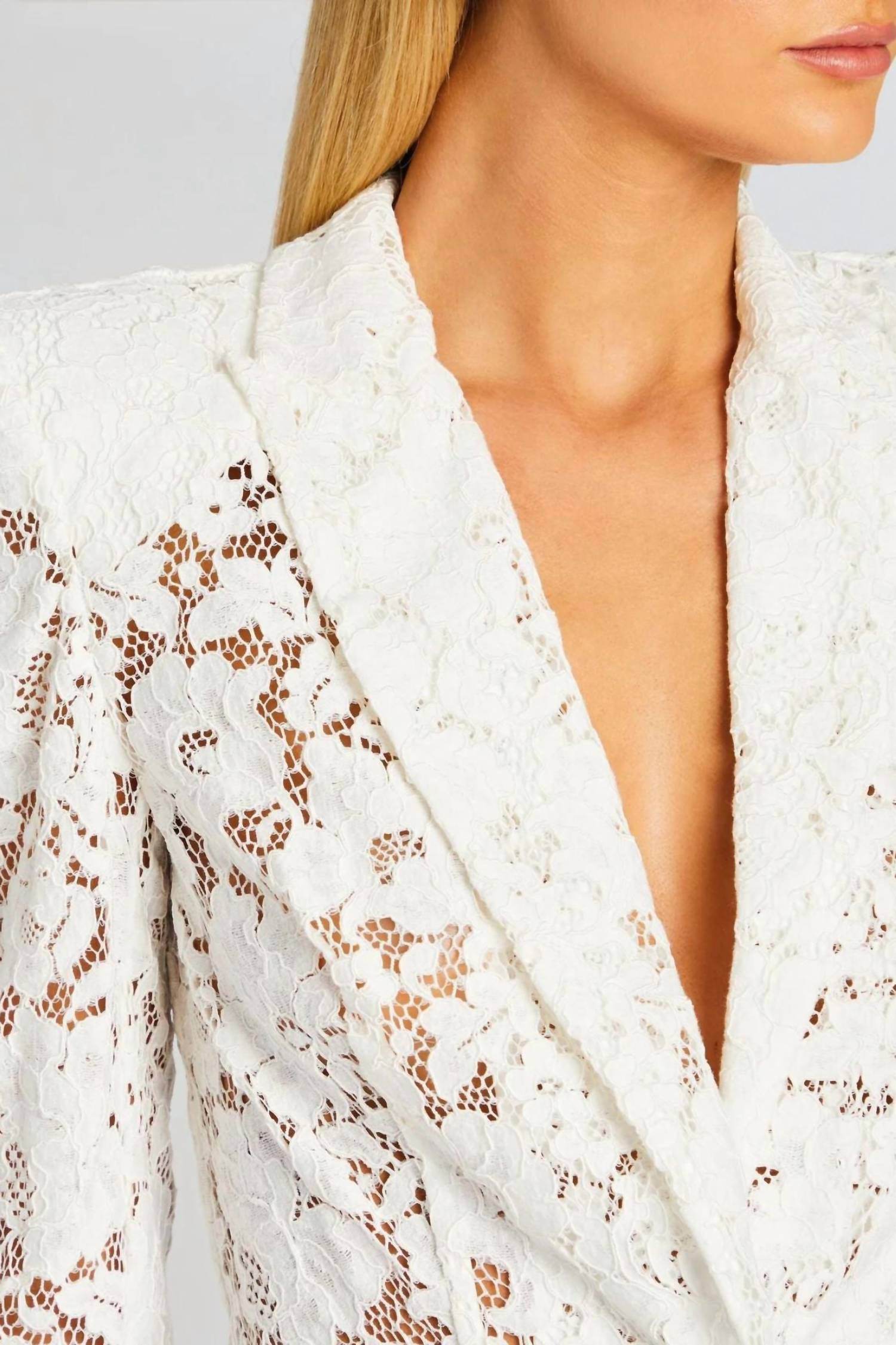 Sans Faff - Sans Faff Kensington Lace Blazer - Rack Hunt -
