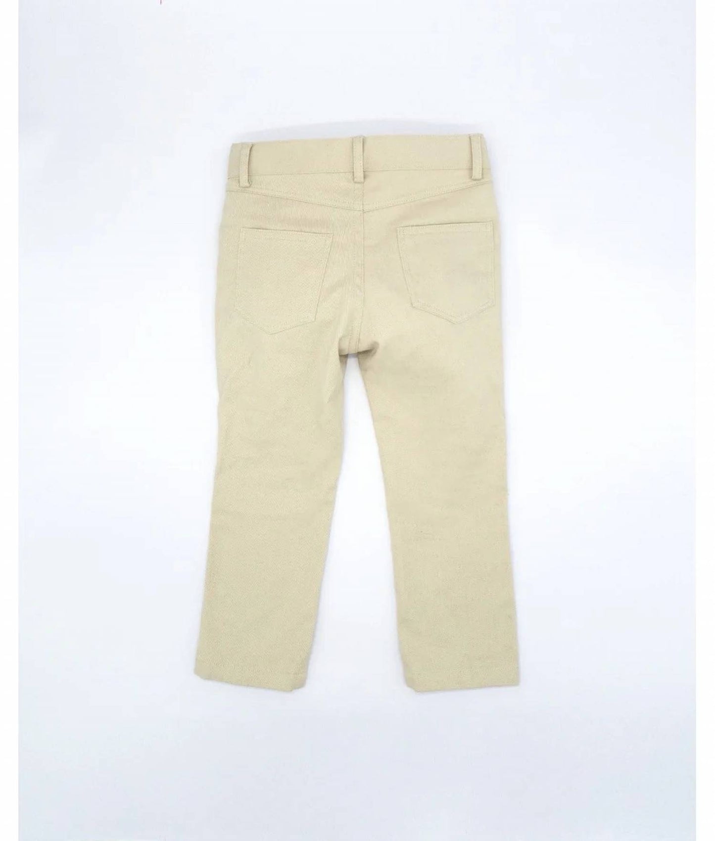 Kid's Corduroy Shirt With Collar And Twill Trousers Set