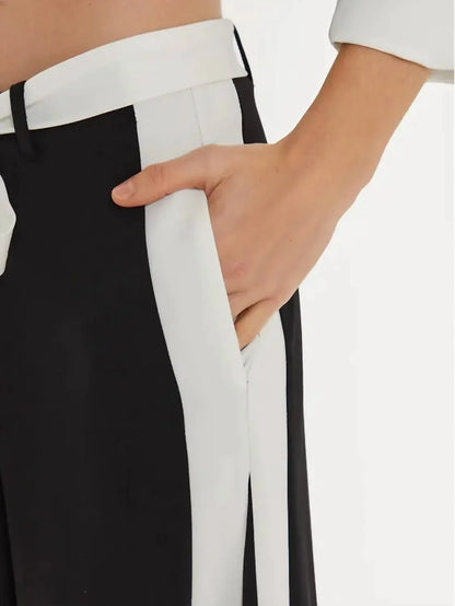 Imperial - Side Contrast Stripe Belted Pants - Rack Hunt