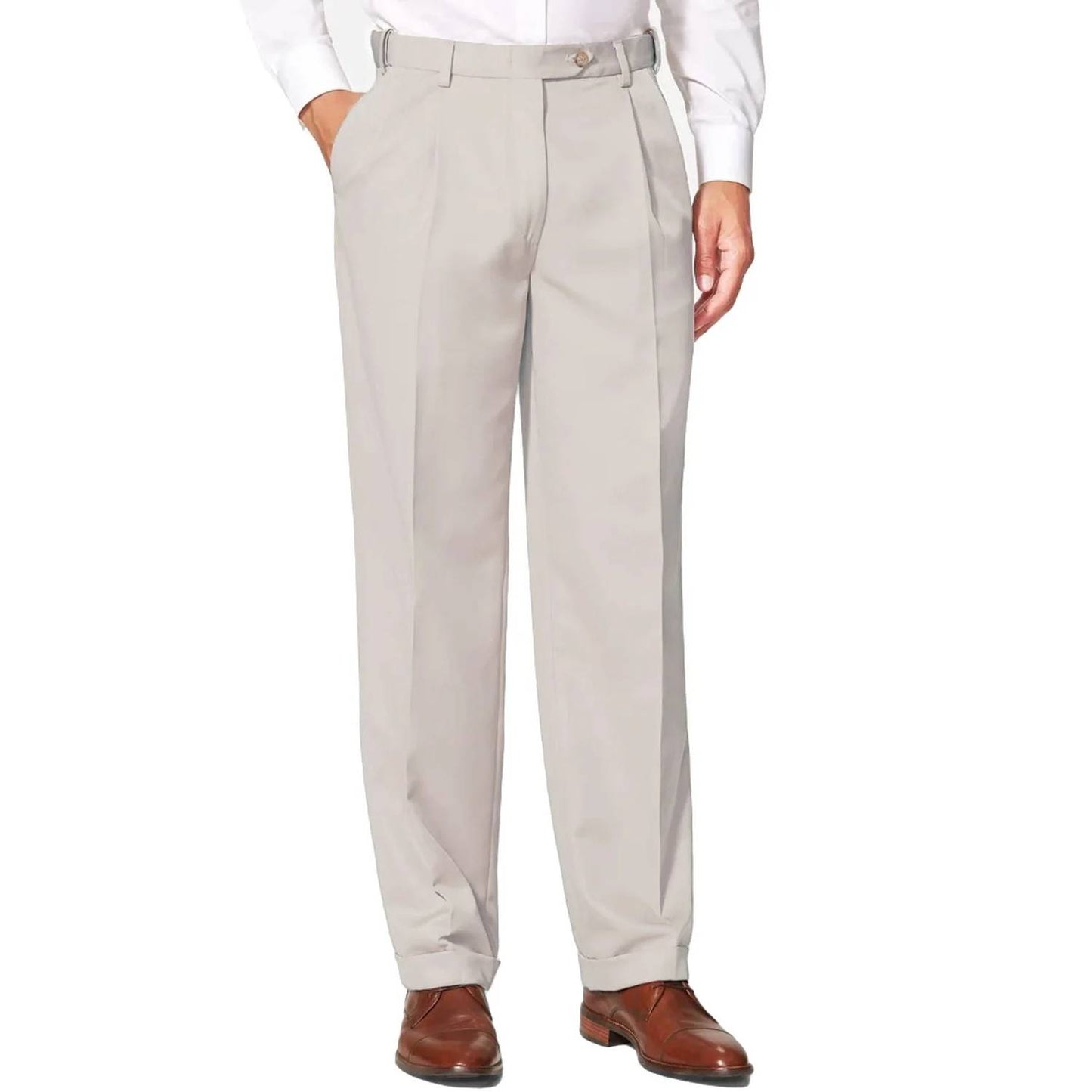 Prime Poplin Double Reverse Pleat Trouser