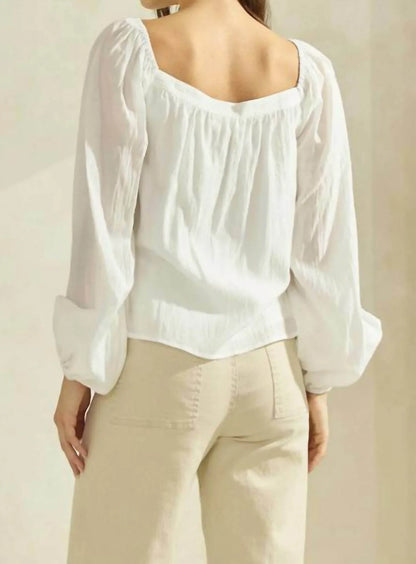 Abel Fragrance - Heart Neck Woven Top - Rack Hunt