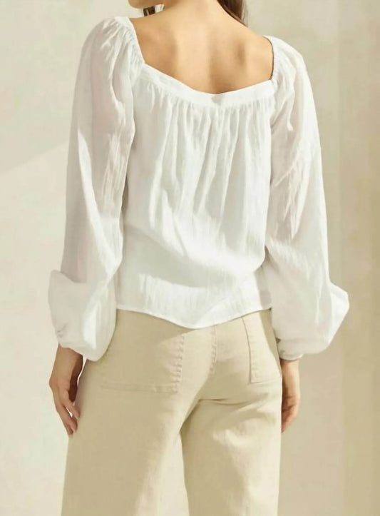 Abel Fragrance - Heart Neck Woven Top - Rack Hunt