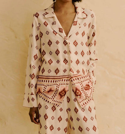 Printed Pajama Shirt