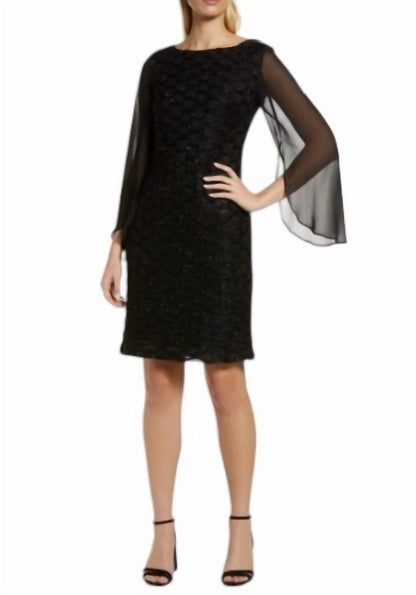 Midi Chiffon Sleeve Dress
