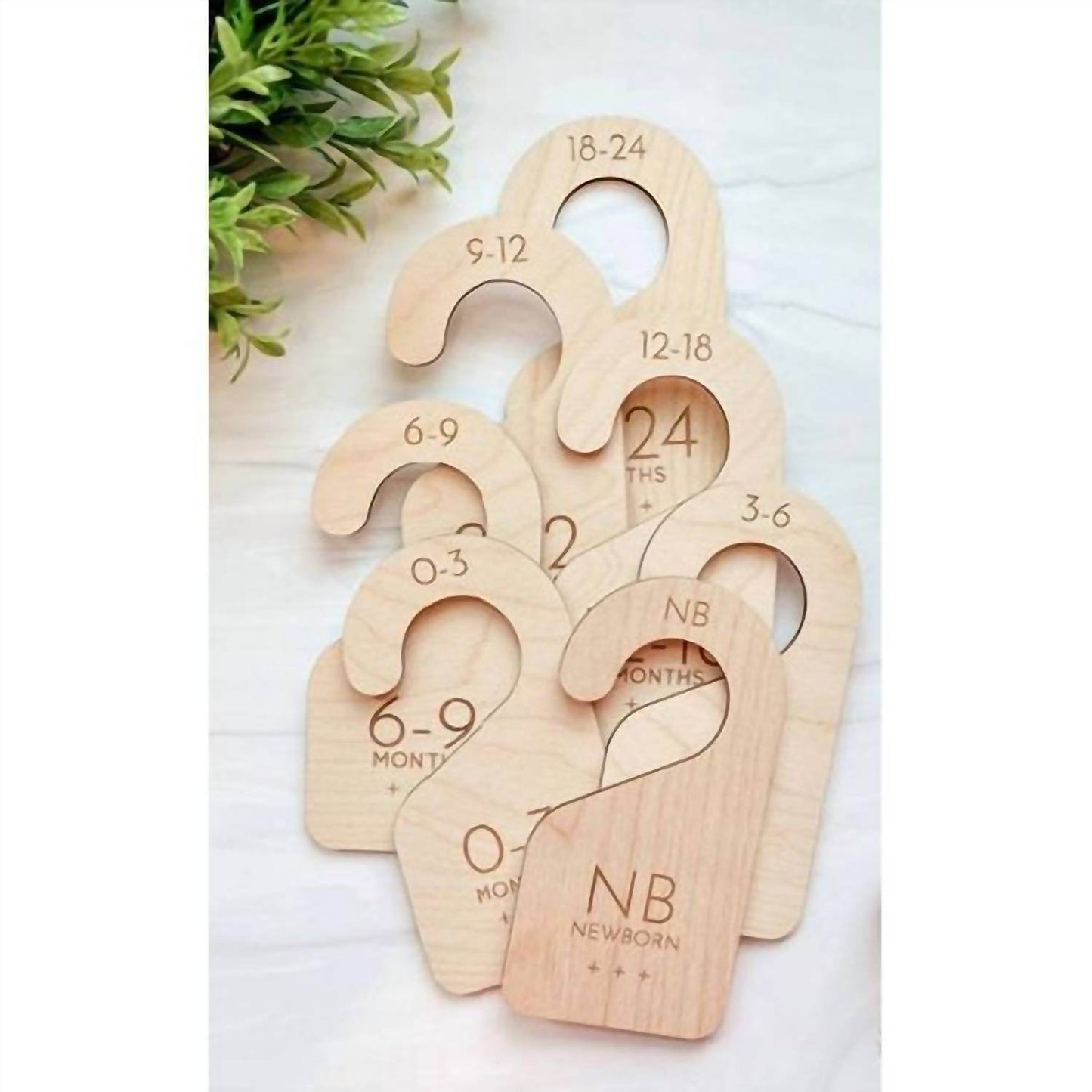 By His Saving Grace - Wood Baby Closet Dividers — 7-piece Set - Rack Hunt -