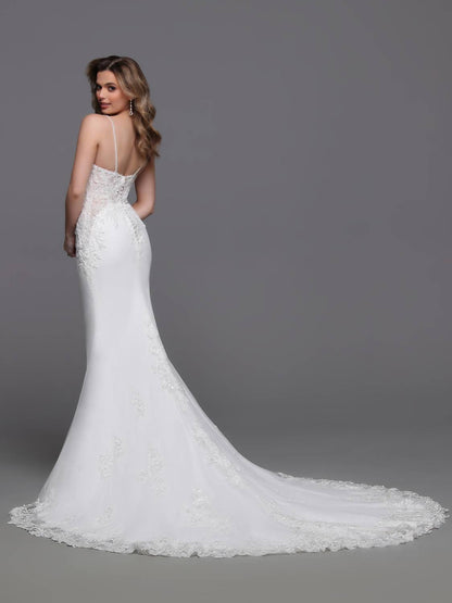 Beaded Lace Tulle Wedding Dress