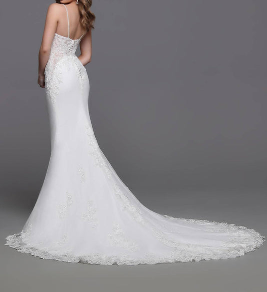 Beaded Lace Tulle Wedding Dress