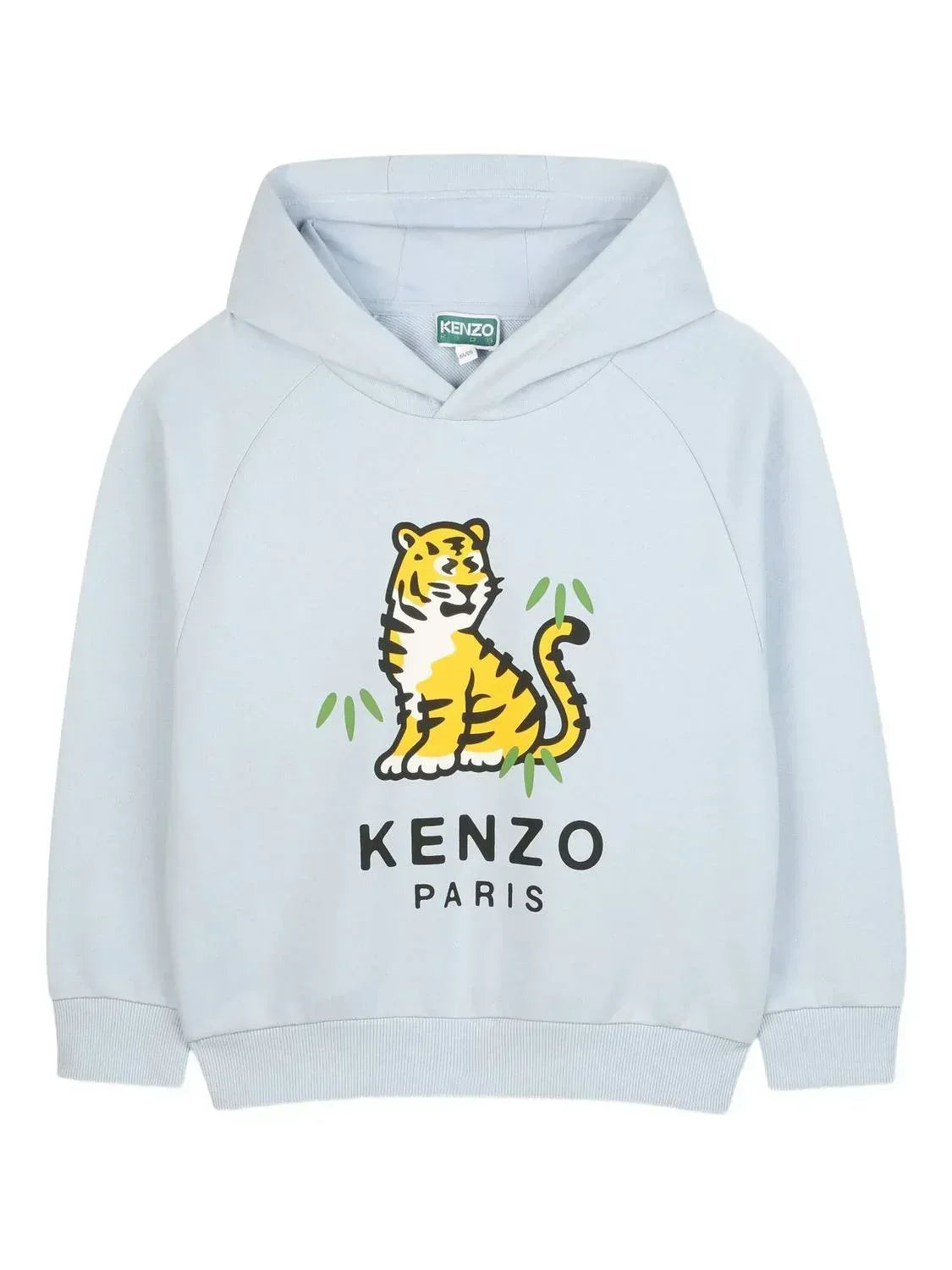 KENZO - Kids Ecru Tiger Logo Hoodie - Rack Hunt