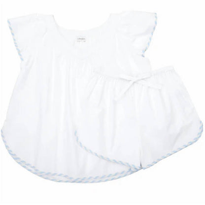 Vandy Scalloped Tape Trim Short Pajamas