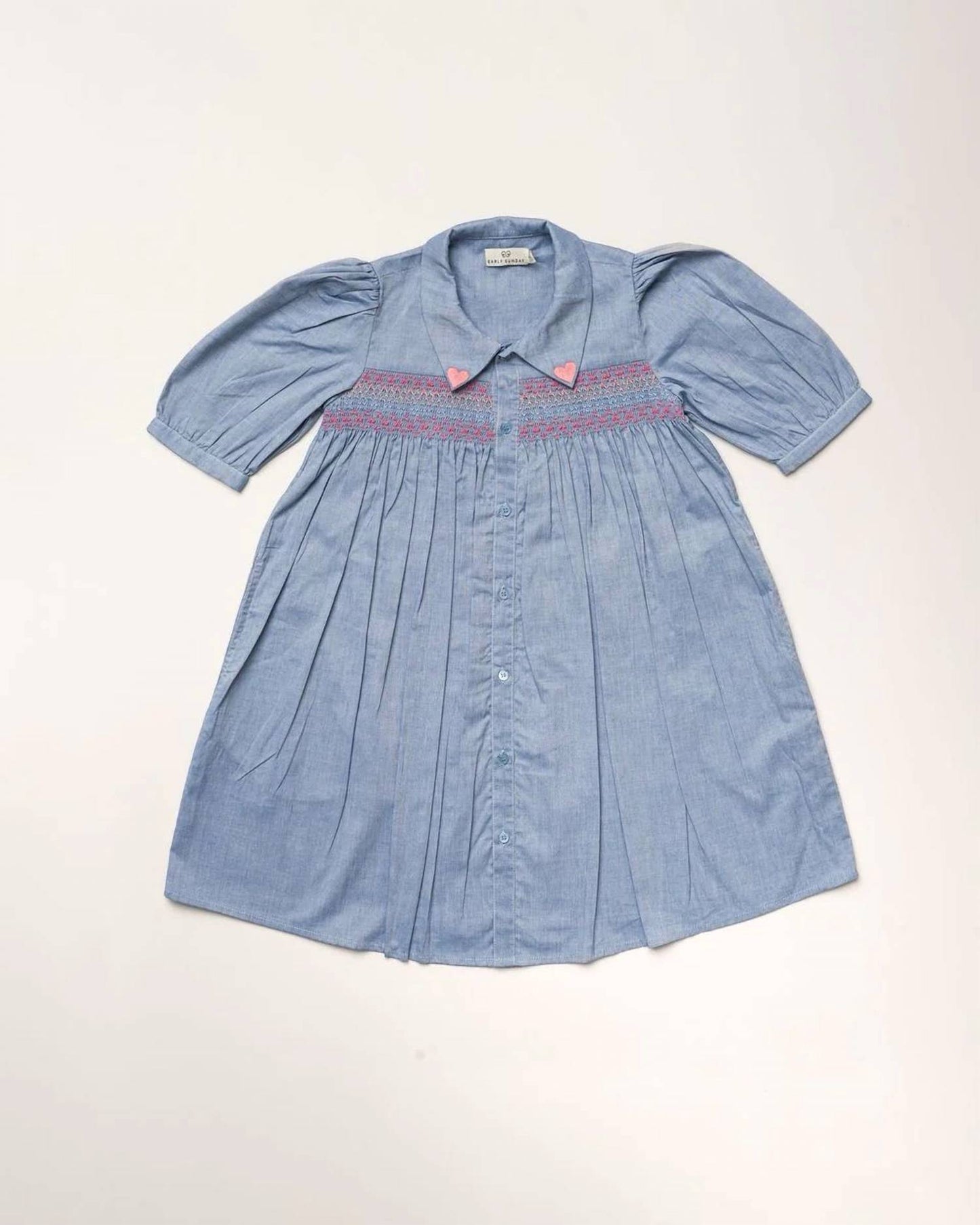 Jane Embroidered Hearts Dress