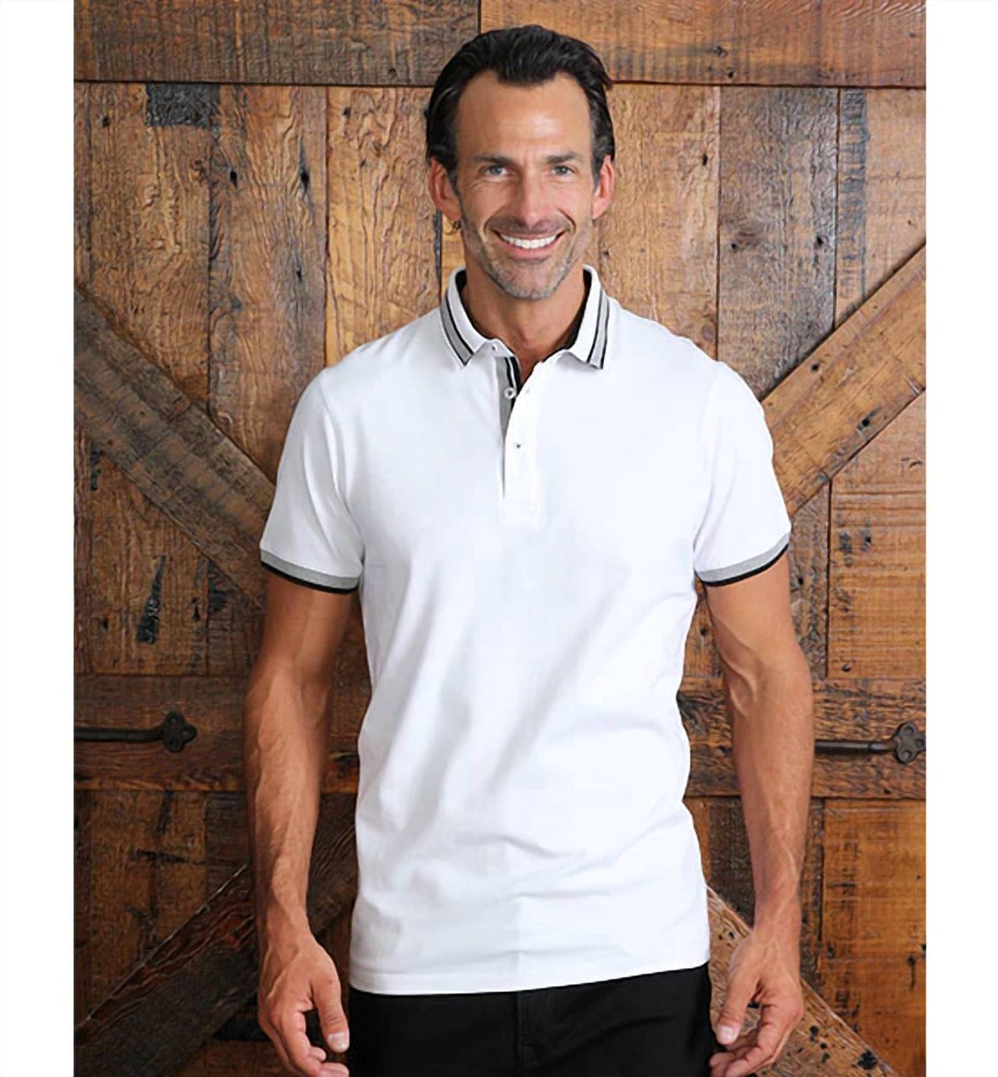 Slim Fit Polo With Trim