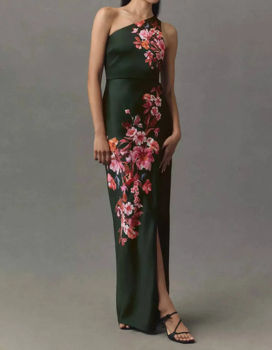 BHLDN - Dylan One-shoulder Stretch Satin Maxi Dress - Rack Hunt