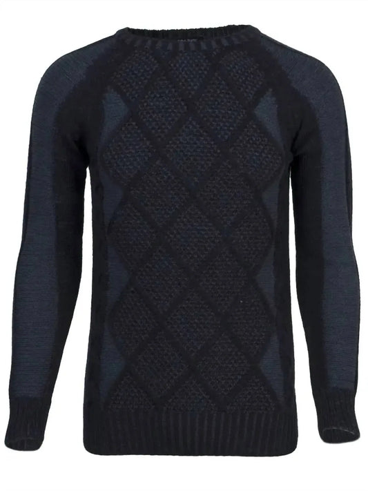 Spazio - Men's Long Sleeve Quilted Sweater - Rack Hunt