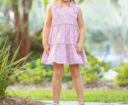 Girls Sugar Bloom Tier Dress
