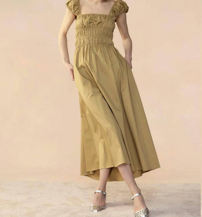Tie Back Cotton Dress
