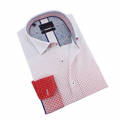 Ombré Polka Dot Button Down Shirt