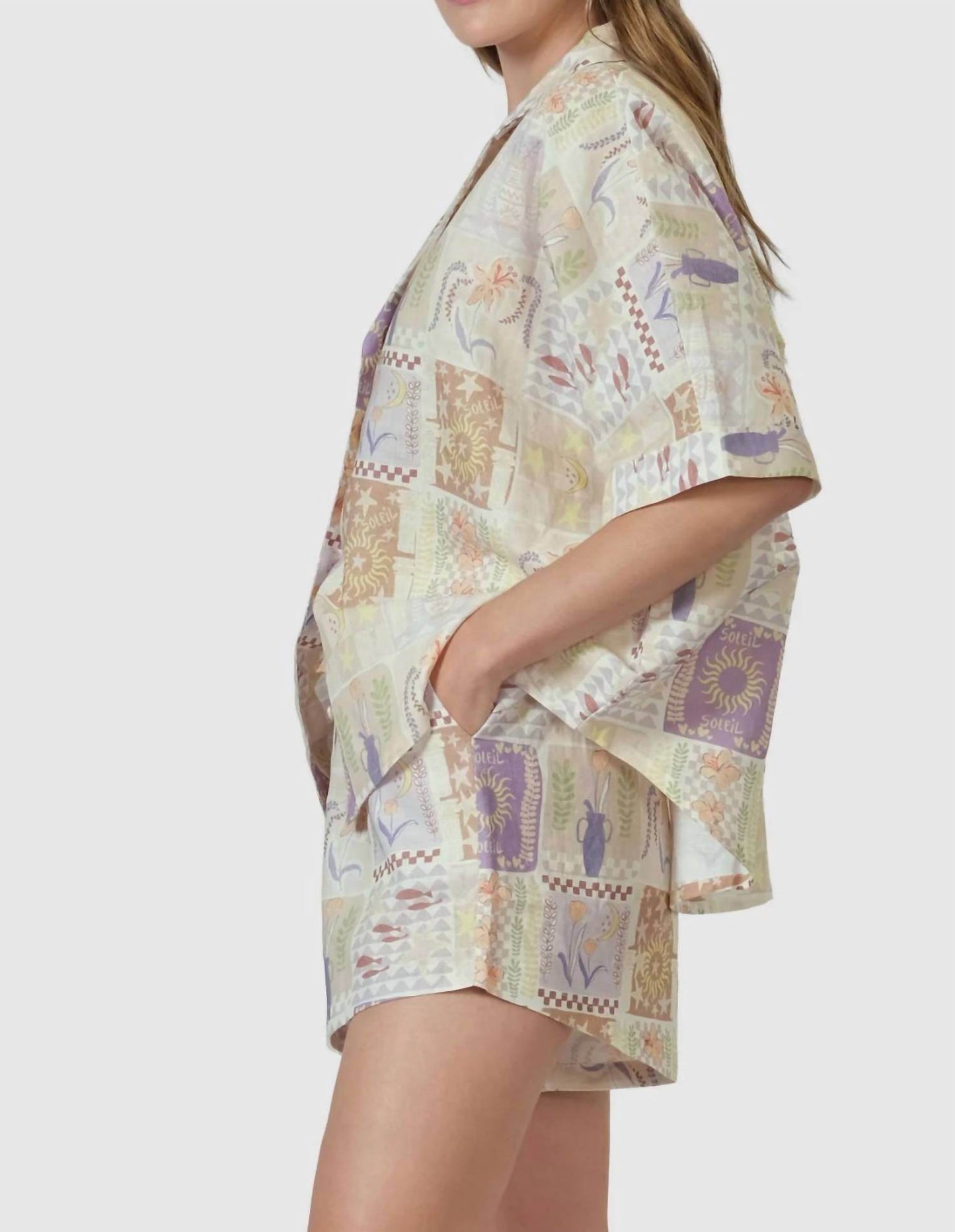 Walnut - Tropez Oversized Button-down Shirt - Rack Hunt -