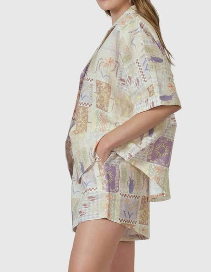 Walnut - Tropez Oversized Button-down Shirt - Rack Hunt