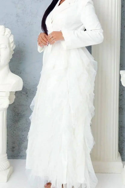 Athina - Side Tulle Detail Dress Jacket - Rack Hunt